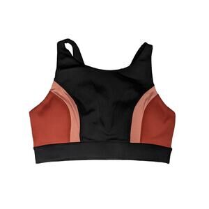 NWT Iris & Ink Women’s Black Cayenne Sports Bra High Neck Size S